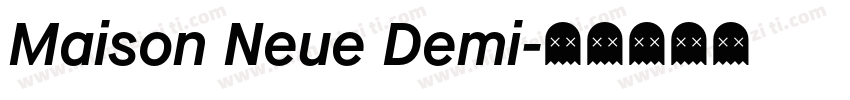 Maison Neue Demi字体转换